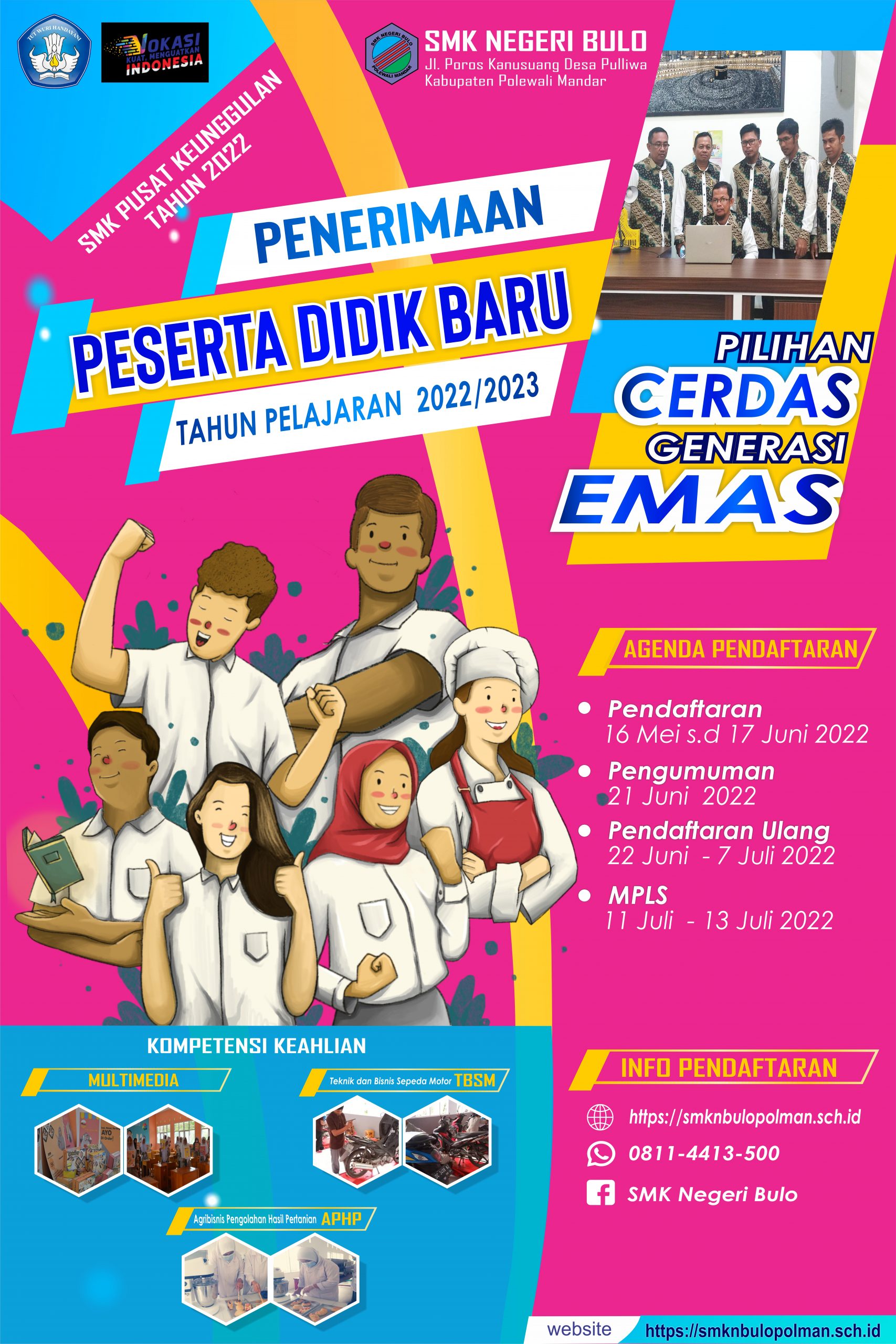 Penerimaan Peserta Didik Baru Tahun Pelajaran 2022/2023